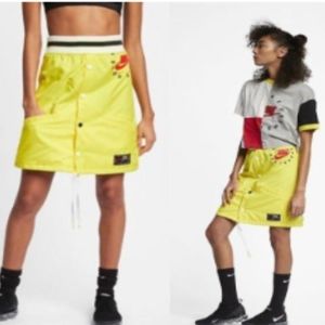 NEW RARE Nike Sportswear Skirt Yellow Softball Tennis Golf Athleisure Summer